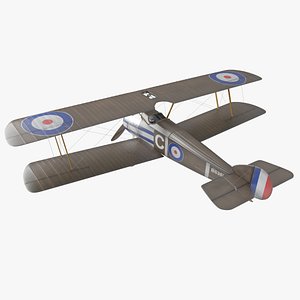 sopwith camel fighter 3d model