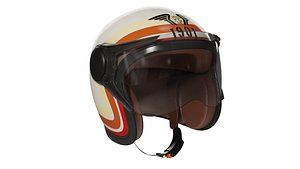 Bullets Bike Helmet 3D Model - Stylish Protection 3D model