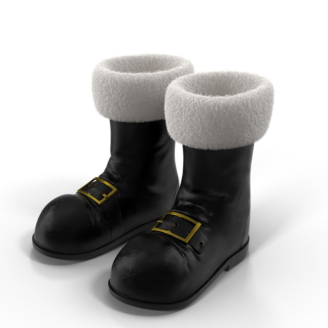 3D Santa Boots - TurboSquid 1192392