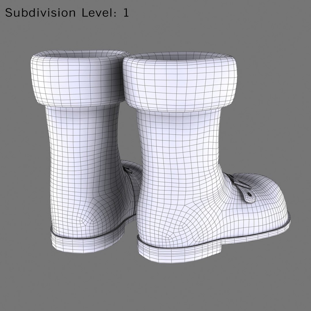 3D Santa Boots - TurboSquid 1192392