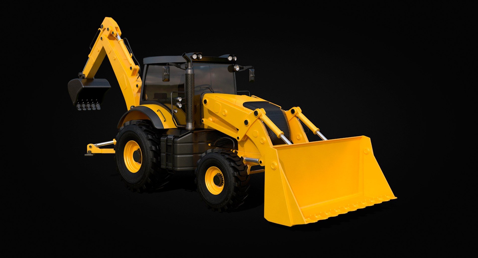 Backhoe Loader 2017 3D Model - TurboSquid 1224096