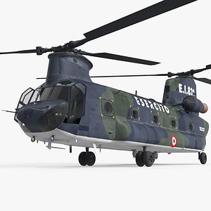 3D model transport helicopter ch-47 chinook