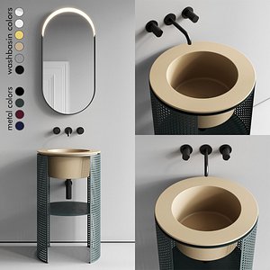 3D model Axa Skyland Web Vanity Unit Set 1