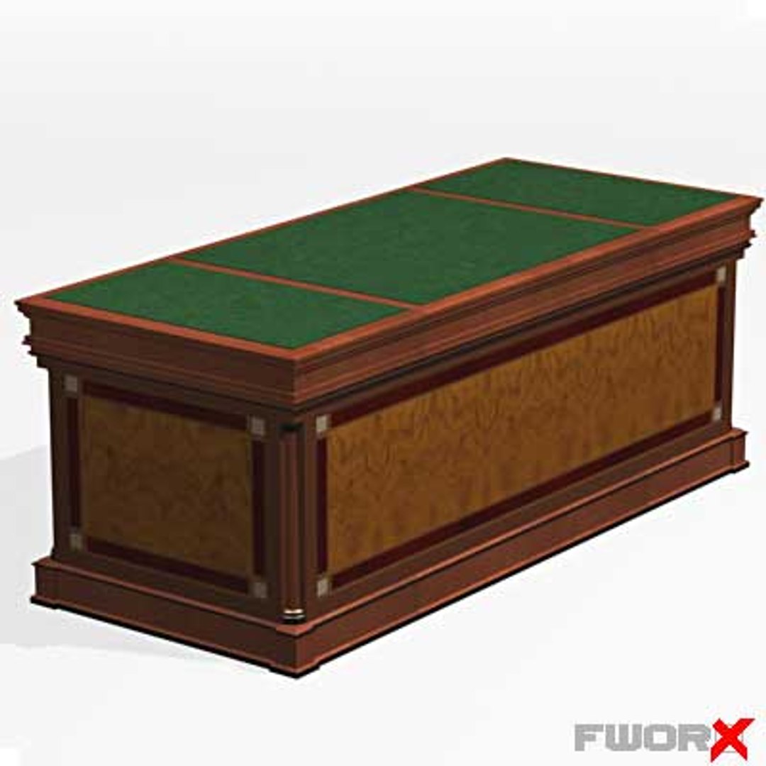 desk executive 3d model