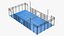 3D Padel Tennis Court