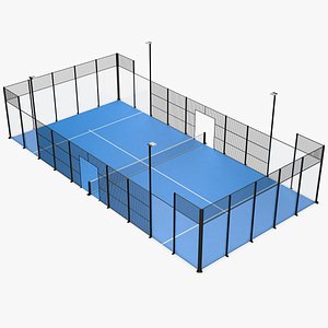 3D Padel Tennis Court