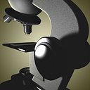 microscope retro-looking 3d c4d