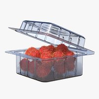 Fruit Box Plastic Transparent Rambutan