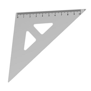 ruler triangle 3d dxf