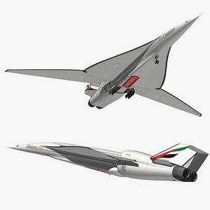 ssa emirates airliner 3D model