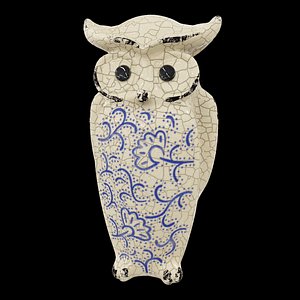 ceramic owl 3D model