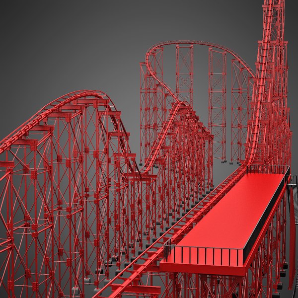 Roller Coaster Track Model 3D TurboSquid 599664