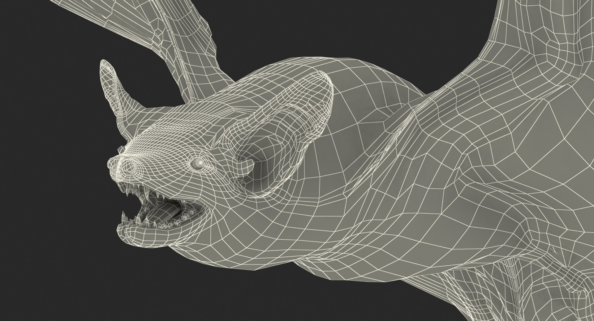 Flying Bat 3d Model