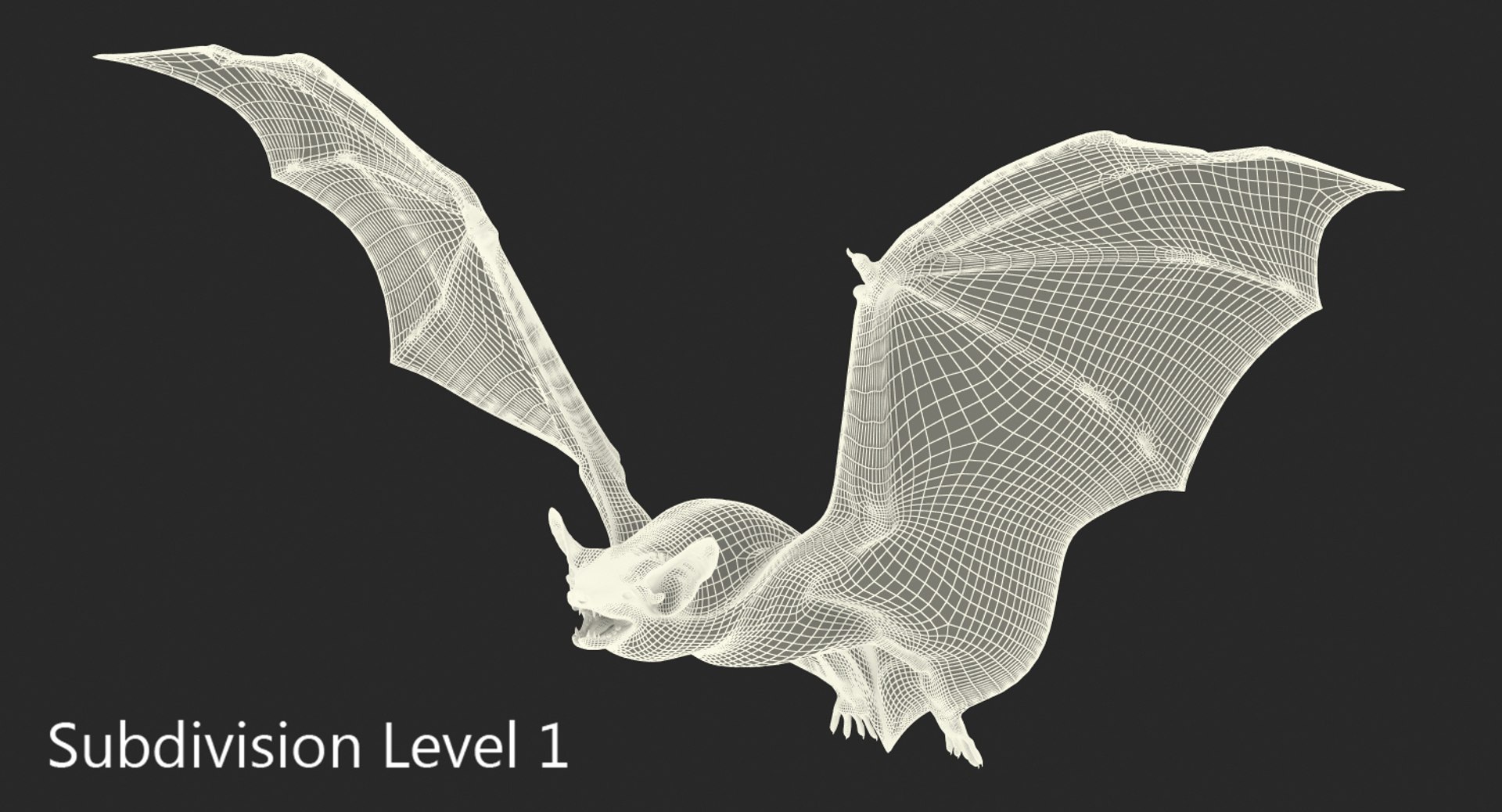 Flying Bat 3d Model