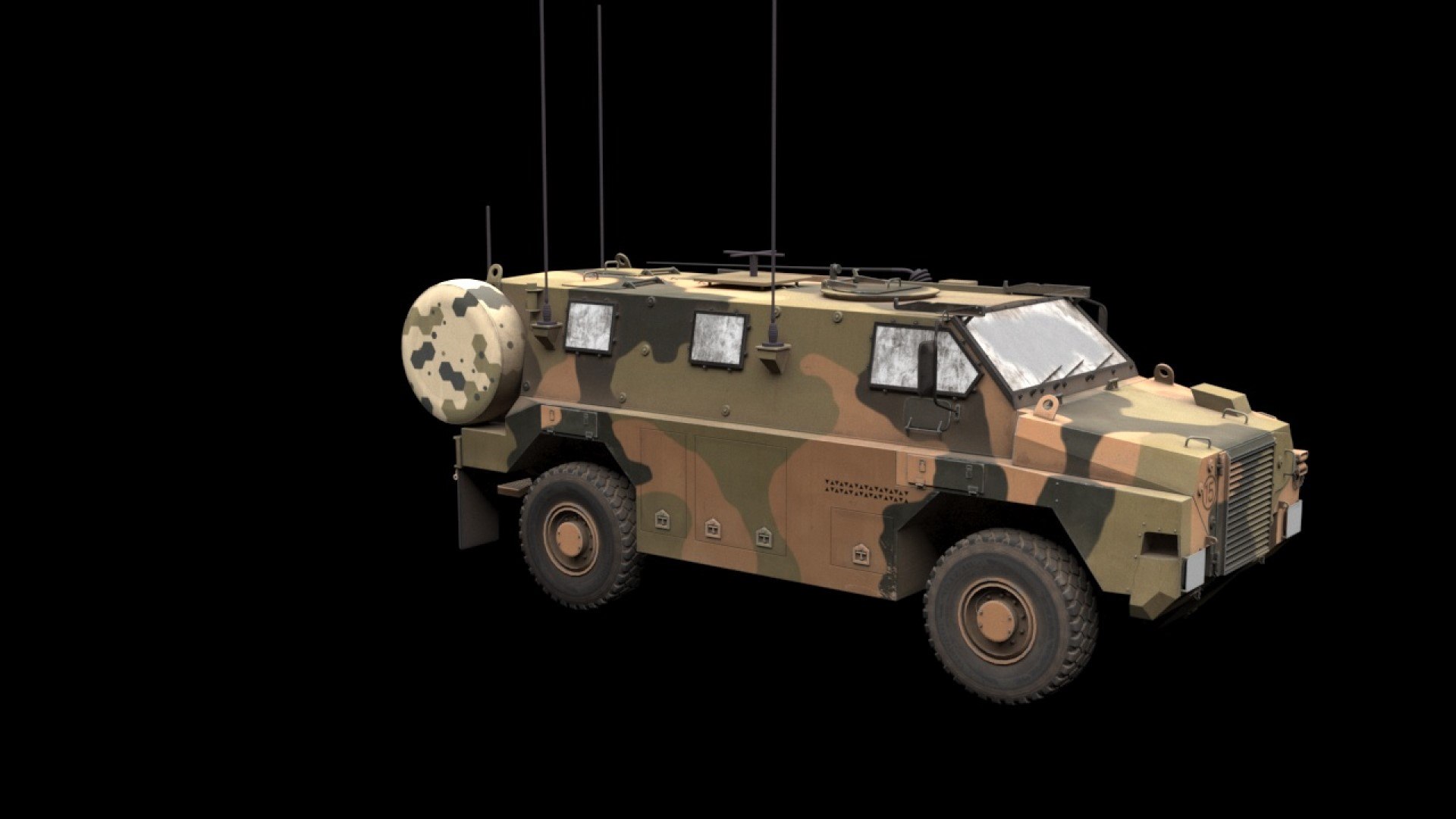 3D Model Bushmaster PMV Communications Variant - TurboSquid 2028209