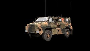 3D model Bushmaster PMV Communications Variant