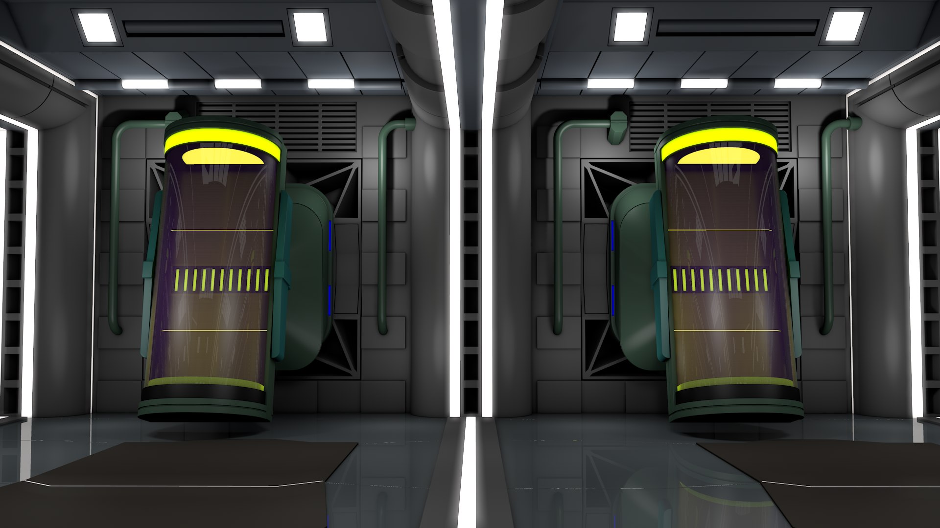 Sci Fi Interior 3D Model - TurboSquid 2344675