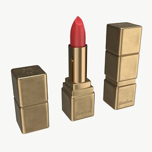 Guerlain Kisskiss Matte Lipstick 3D model