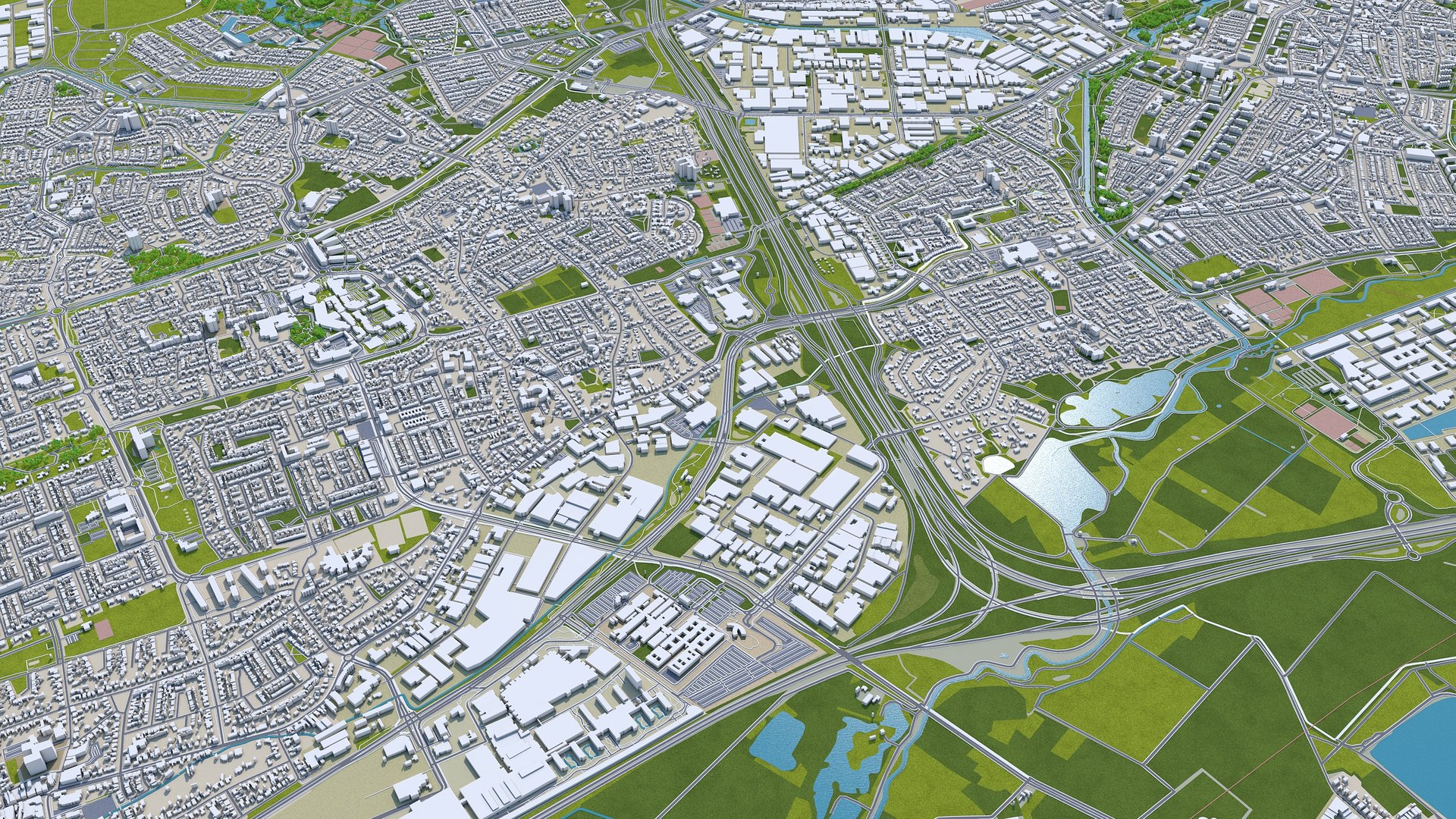 City area building model - TurboSquid 1617821