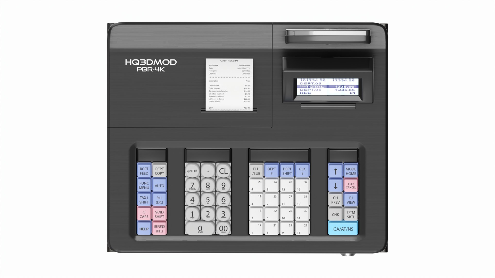 3D Electronic Cash Register - TurboSquid 2201794