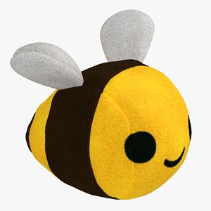 3D stuffed bee toy fur