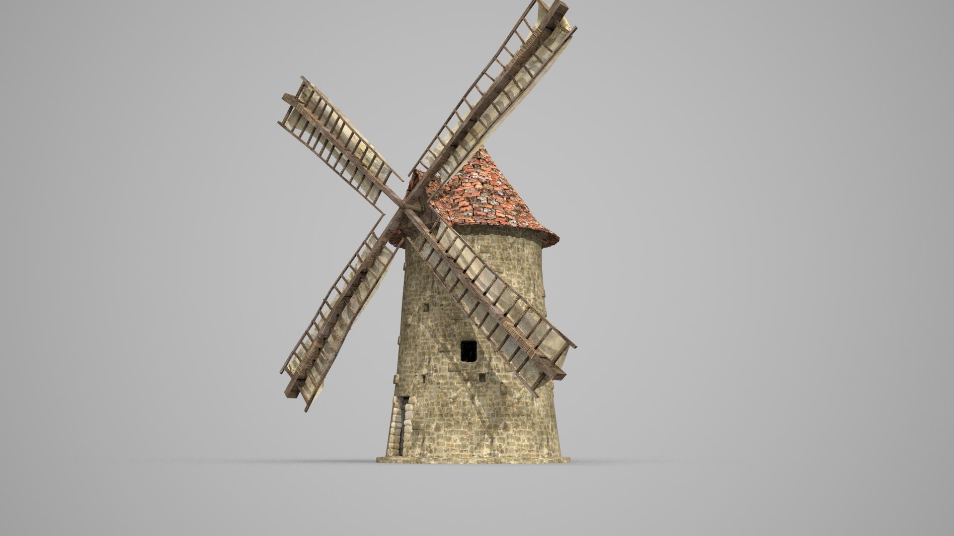 Ancient windmill 3D model - TurboSquid 1681696