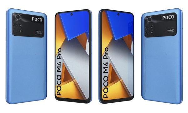 3D Xiaomi Poco M4 Pro Blue