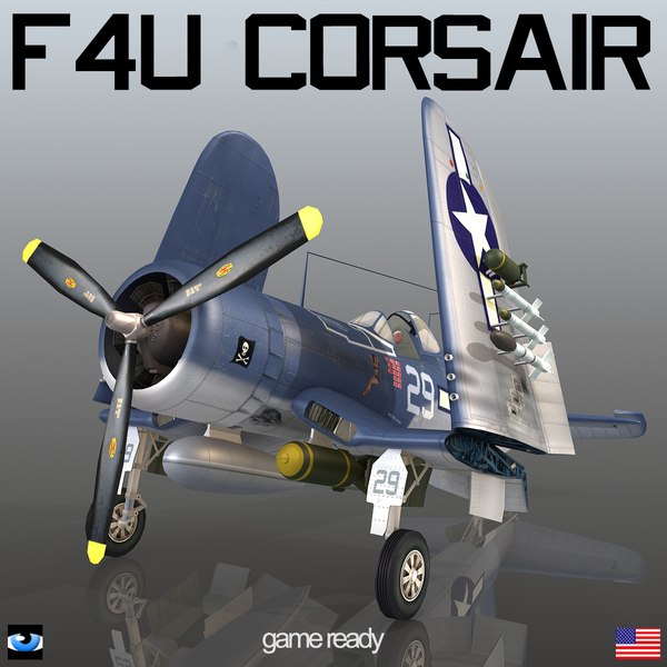 F4Uコルセアアメリカン戦闘機3Dモデル - TurboSquid 1092780