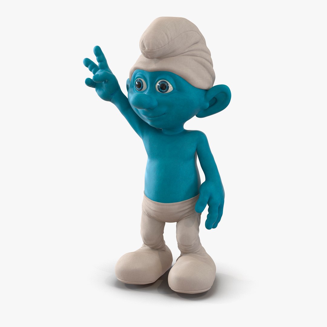 Smurf Pose 4 3D Model 3D model preview