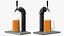 Robinet simple tour de bière en fer noir avec chope de bière