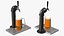 Robinet simple tour de bière en fer noir avec chope de bière