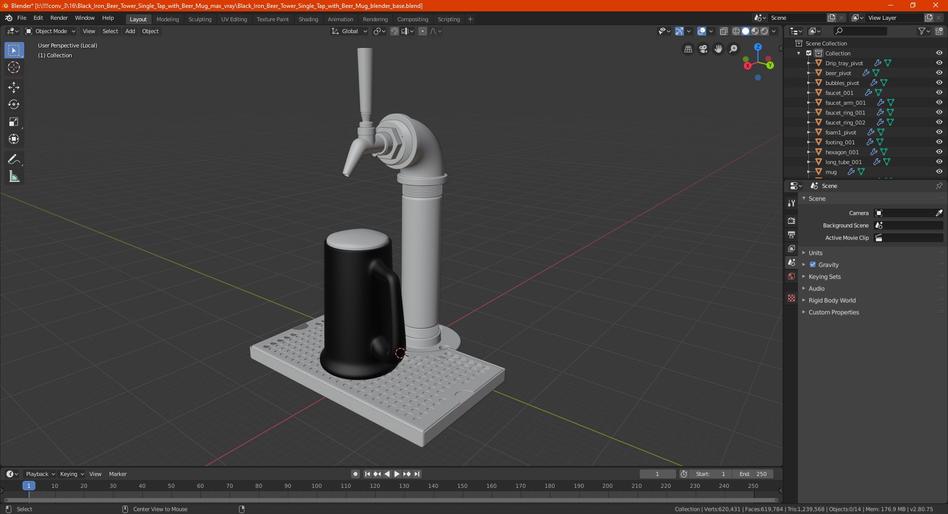 Black Iron Beer Tower Single Tap with Beer Mug 3D model https://p.turbosquid.com/ts-thumb/Tw/EJHIo7/TA/blackironbeertowersingletapwithbeermugmb3dmodel021/jpg/1619602597/1920x1080/fit_q87/f9a517ce9b03816dd679e21b4d7379db1db7cb43/blackironbeertowersingletapwithbeermugmb3dmodel021.jpg