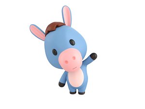 Character148 Rigged Donkey