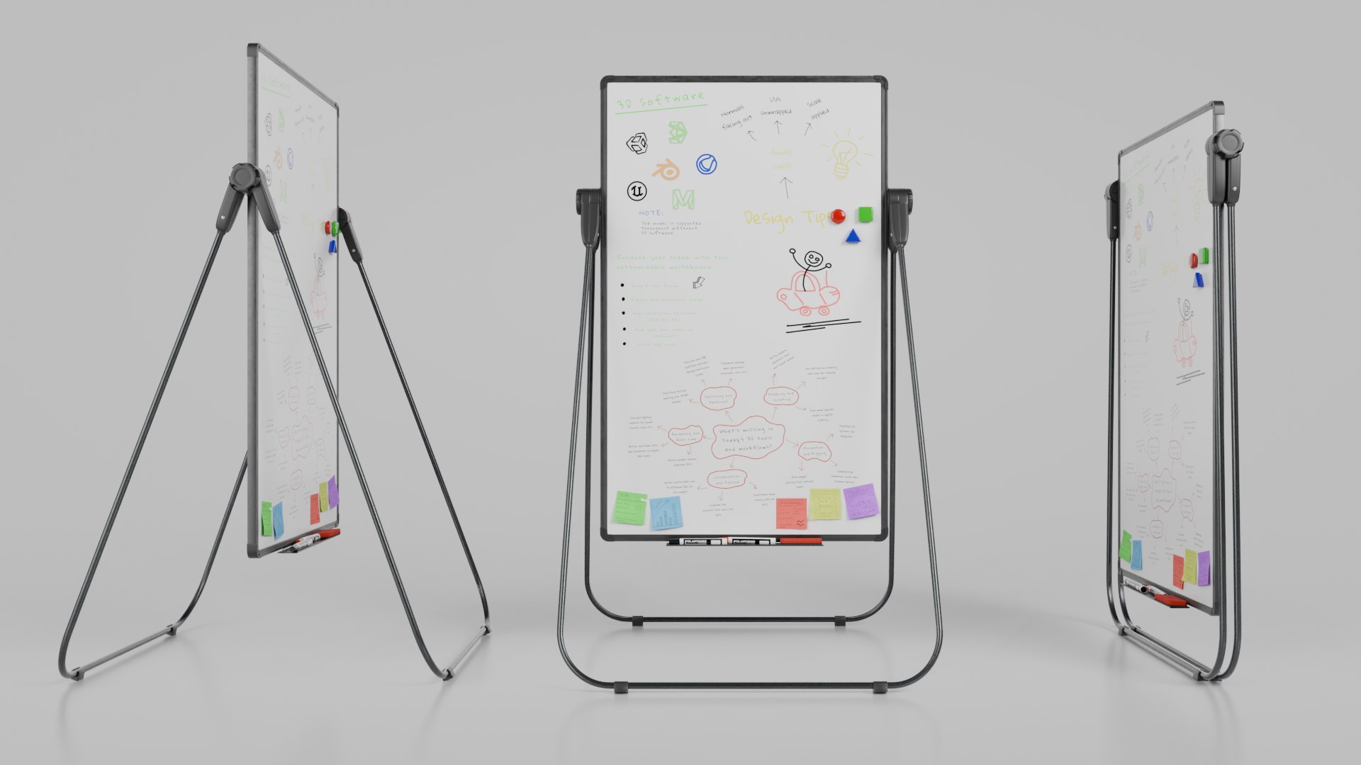 3D Customizable U-Stand Whiteboard Tall Writing Board https://p.turbosquid.com/ts-thumb/Tw/QDPWyZ/bl/r_9/png/1746569014/1920x1080/fit_q87/6fb12c4d341585e415c10119538c743248d7e171/r_9.jpg