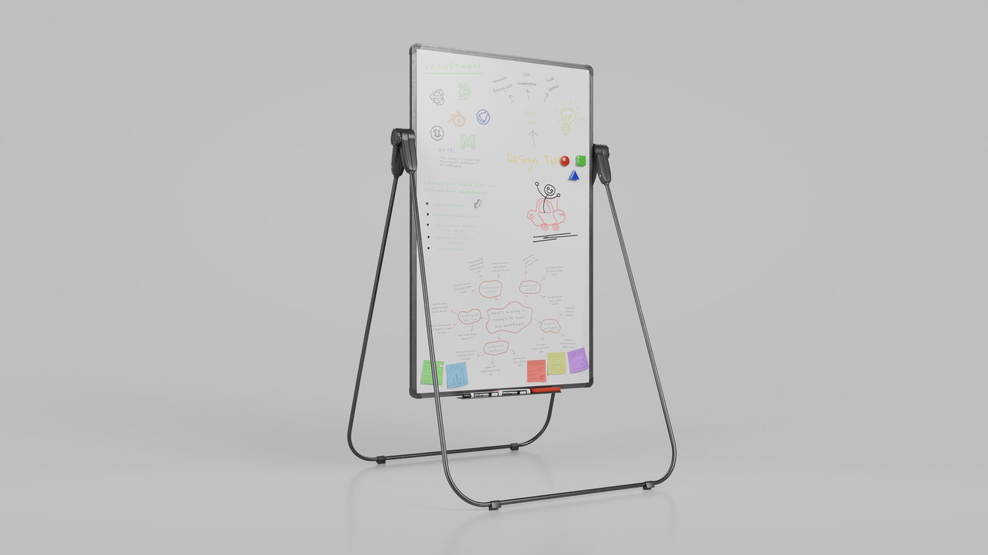 3D Customizable U-Stand Whiteboard Tall Writing Board https://p.turbosquid.com/ts-thumb/Tw/QDPWyZ/e6/r_1/png/1746569010/1920x1080/fit_q87/5cbdb0e4576ffd73a8efae92aa6d00e86ccbae45/r_1.jpg