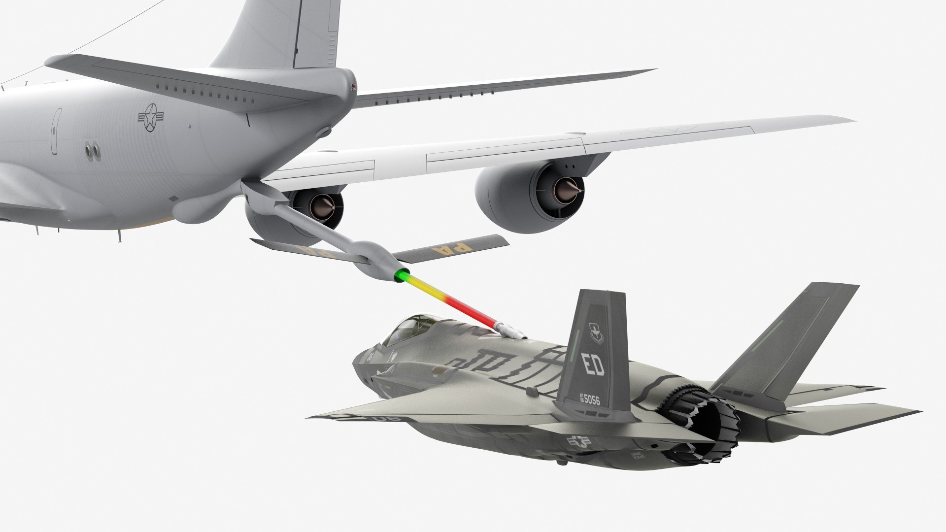 Air Refueling in Progress Boeing Stratotanker with F35 Rigged 3D model https://p.turbosquid.com/ts-thumb/Tw/QEPixo/5t/air_refueling_in_progress_boeing_stratotanker_with_f35_rigged_012/jpg/1745387468/1920x1080/fit_q87/1061be2bd4b6ac54577d45e083e740d391f93c19/air_refueling_in_progress_boeing_stratotanker_with_f35_rigged_012.jpg