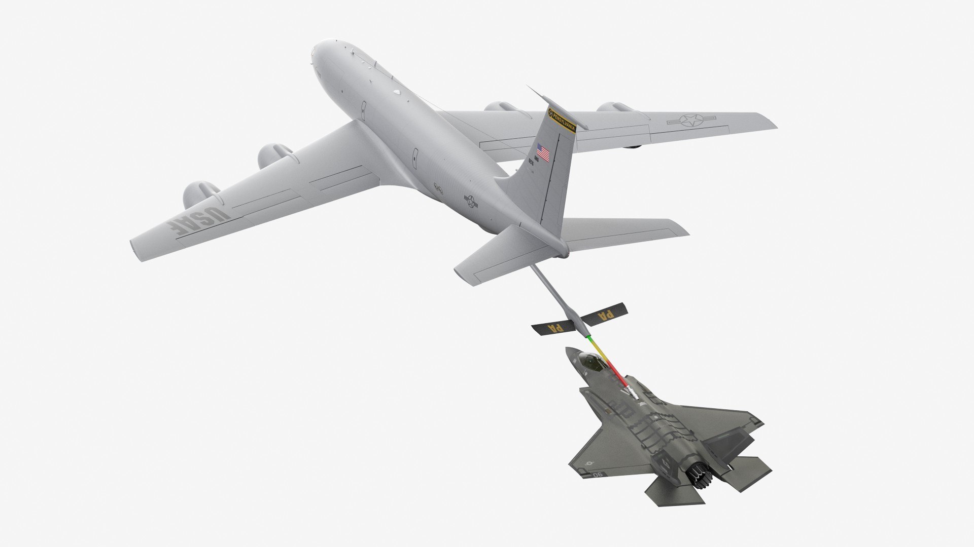 Air Refueling in Progress Boeing Stratotanker with F35 Rigged 3D model https://p.turbosquid.com/ts-thumb/Tw/QEPixo/6Y/air_refueling_in_progress_boeing_stratotanker_with_f35_rigged_002/jpg/1745386963/1920x1080/fit_q87/594bc2272ce39798d4a10f47441a12b6059ad9f3/air_refueling_in_progress_boeing_stratotanker_with_f35_rigged_002.jpg