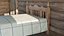 Double Bed - Rustic Wooden Bed - 8K Atlas