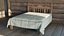 Double Bed - Rustic Wooden Bed - 8K Atlas