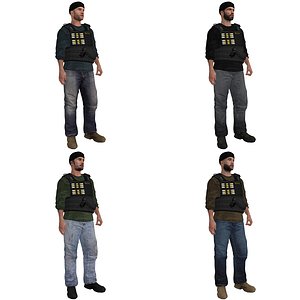 DEA Agent LOD3 Rigged Pack
