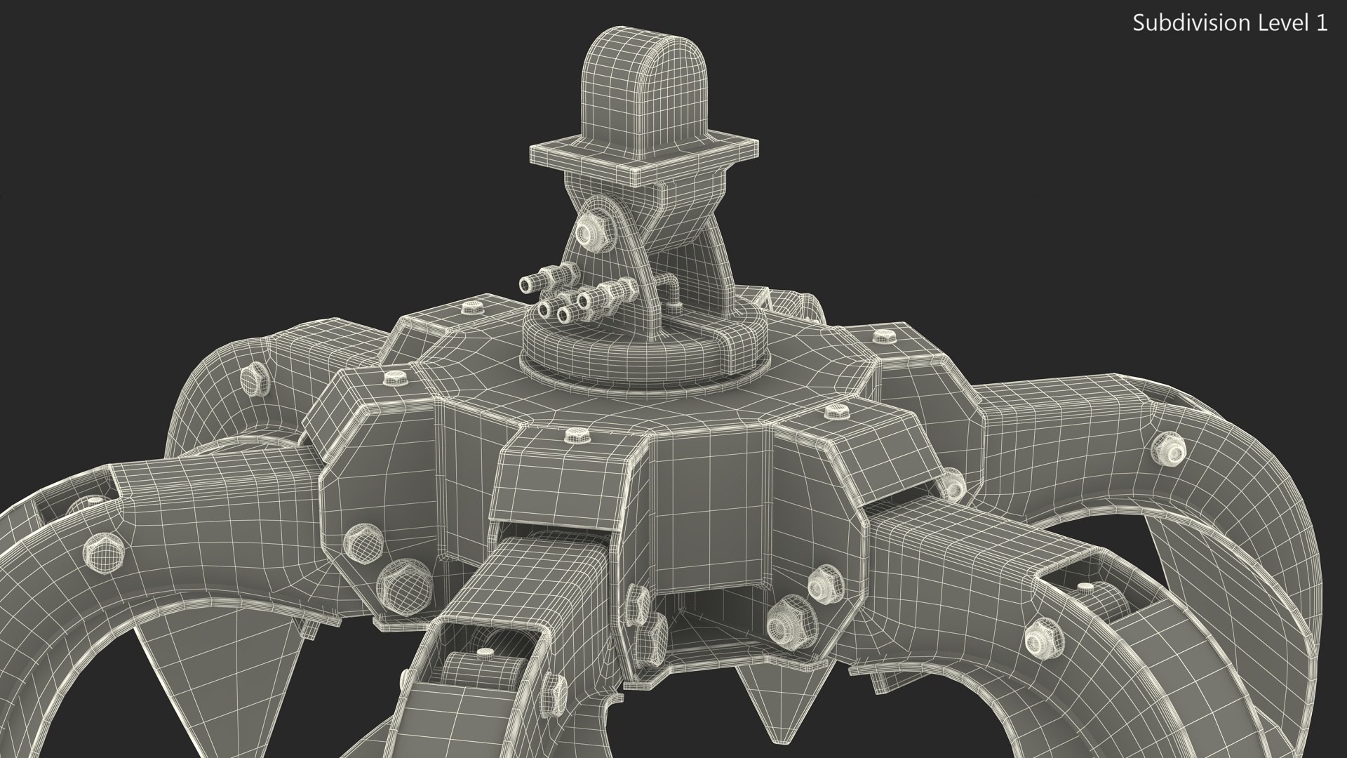 3D Industrial Scrap Grabber Rigged Model - TurboSquid 2355302