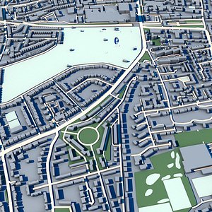 Ruskin Park London 3D Model Victorian South London Park Herne Hill Green Space 3D model