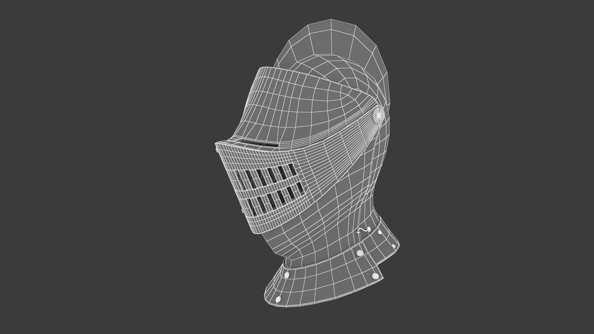 3D Helmet Medieval Knight Model - TurboSquid 1685056