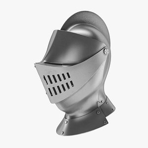 3D helmet medieval knight model