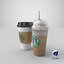 Two Starbucks Coffee Cups