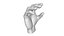 Realistic Hand model pose gesture 16