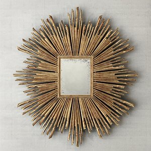 17th c sunburst mirrors 3d model