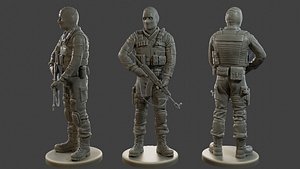 3D CzechSlovak Police Tactical Unit CPTU2 001 model