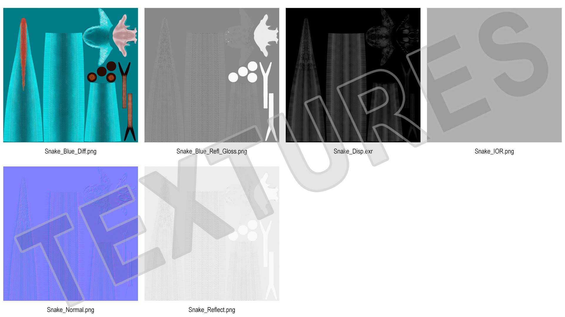 3D model Creeping Blue Viper Trimeresurus - TurboSquid 2107184