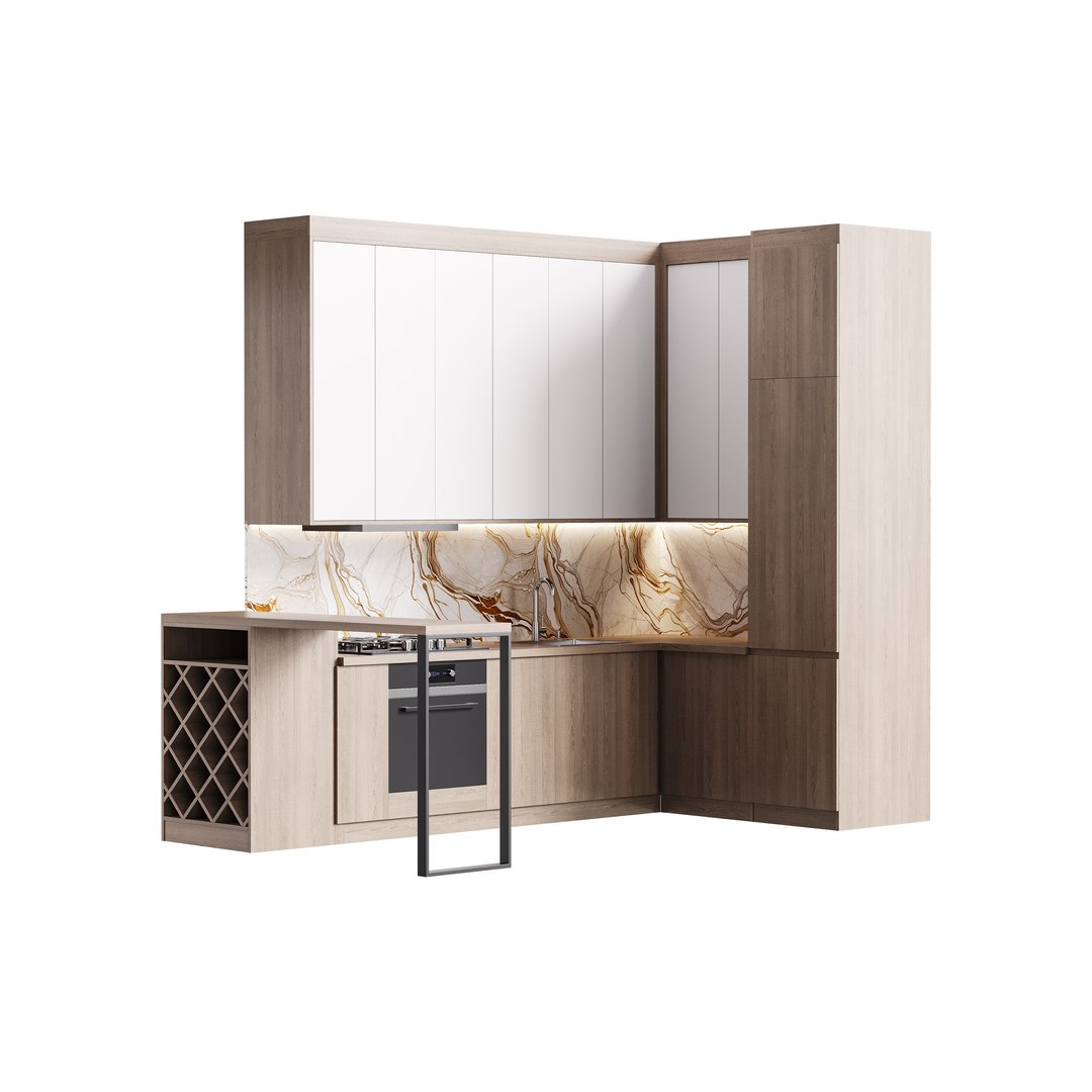Modern Kitchen 33 3D Model - TurboSquid 2309388